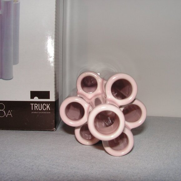 Mikasa Truck Tangent Vase Pink Ceramic - Picture 10 of 11